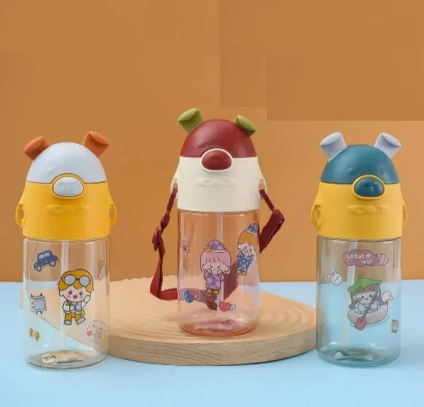 Sipper water-bottle with kawaai sticker(350mL)