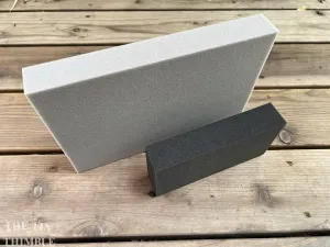 Small Dense Foam  for Needle Felting - 1.5" x 4" x 7.75"