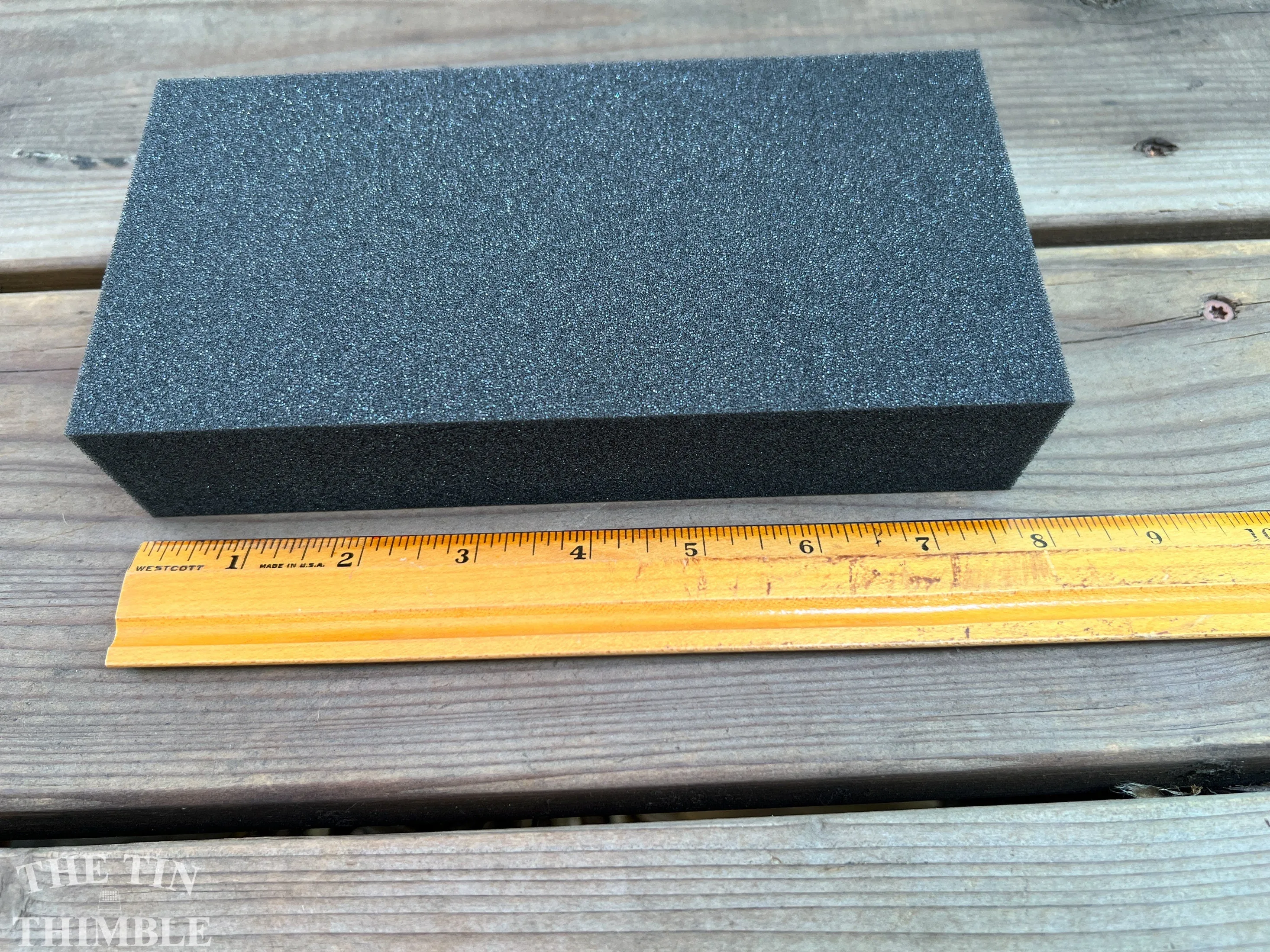 Small Dense Foam  for Needle Felting - 1.5" x 4" x 7.75"