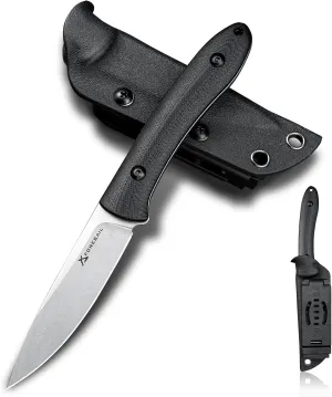 Small Fixed Blade Knife,3.27inch DC53 Steel Blade and G10 Handle,with Kydex Sheath,Fixed EDC Tactical Knife for Men Women,Outdoor Hiking Camping Knives