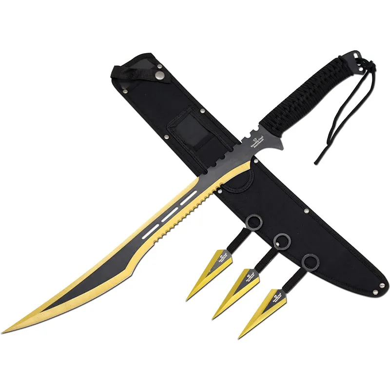 Snake Eyes Ninja Sword and Throwing Knife Set