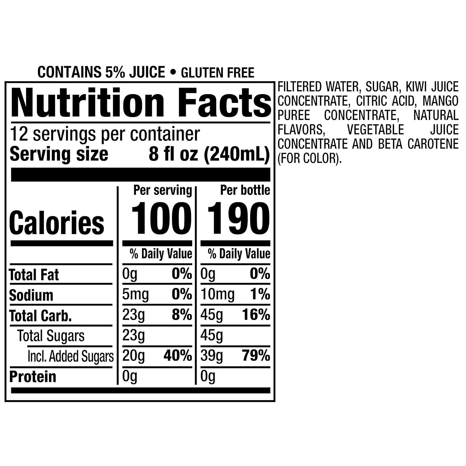 Snapple Mango Madness, 16 fl oz recycled plastic bottle, 6 pack