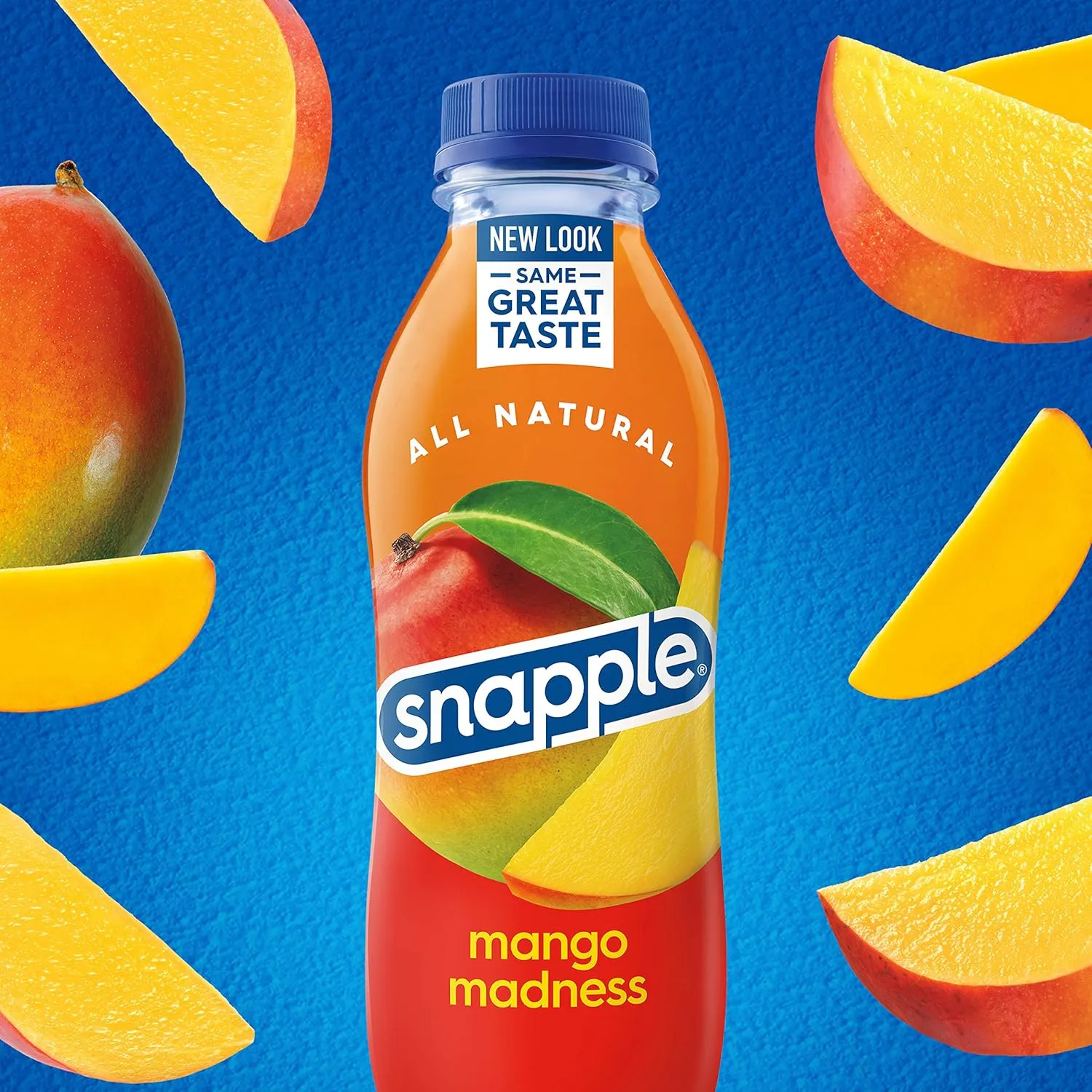 Snapple Mango Madness, 16 fl oz recycled plastic bottle, 6 pack