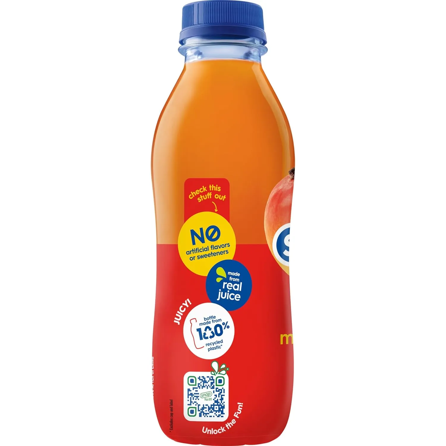 Snapple Mango Madness Flavored Juice Drink, 16 fl oz recycled plastic bottle, Pack of 12