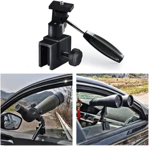 SOLOMARK Deluxe Vehicles Car Adjustable Window Mount for Spotting Scope Big Binoculars - Fully Metal