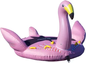Solstice Lay-On Flamingo Towable Inflatable Raft, Multicolor, one Size