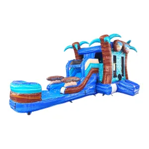 South Beach Econo Bounce House with Slide (Wet/Dry)