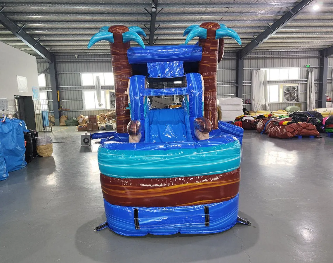 South Beach Econo Bounce House with Slide (Wet/Dry)