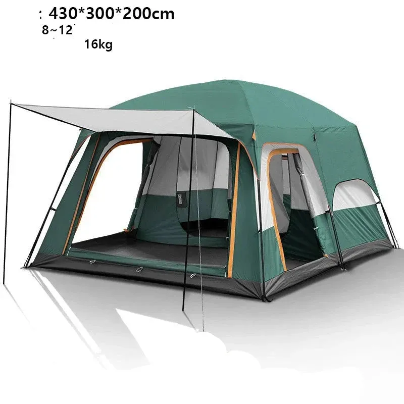 Spacious 2 Room Family Tent 3-12 People
