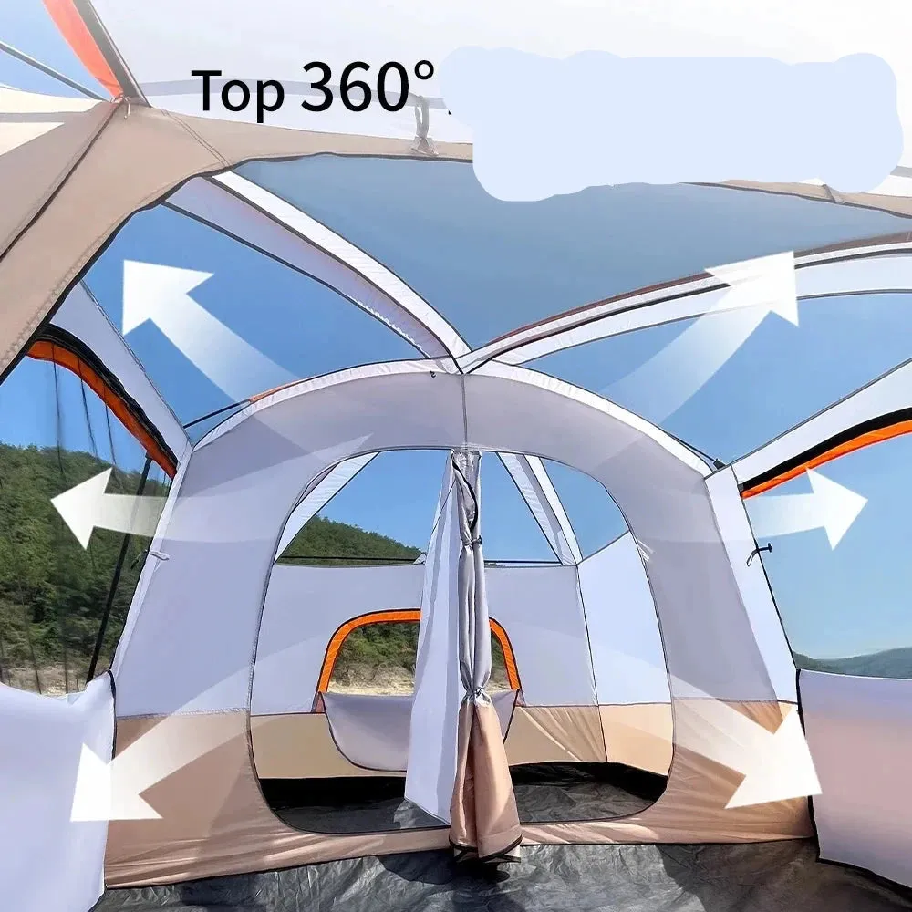 Spacious 2 Room Family Tent 3-12 People