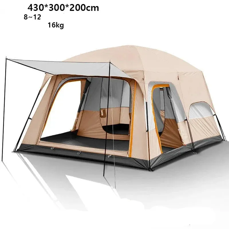 Spacious 2 Room Family Tent 3-12 People