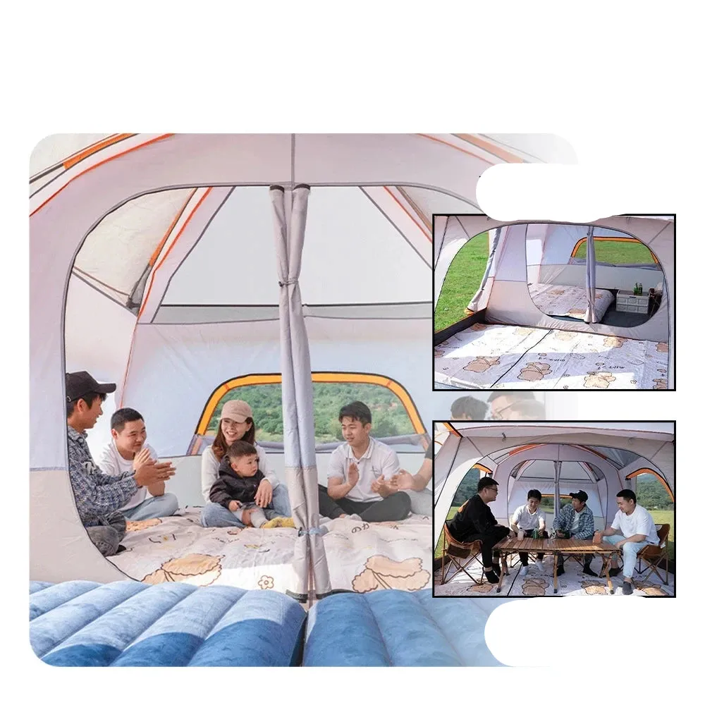 Spacious 2 Room Family Tent 3-12 People