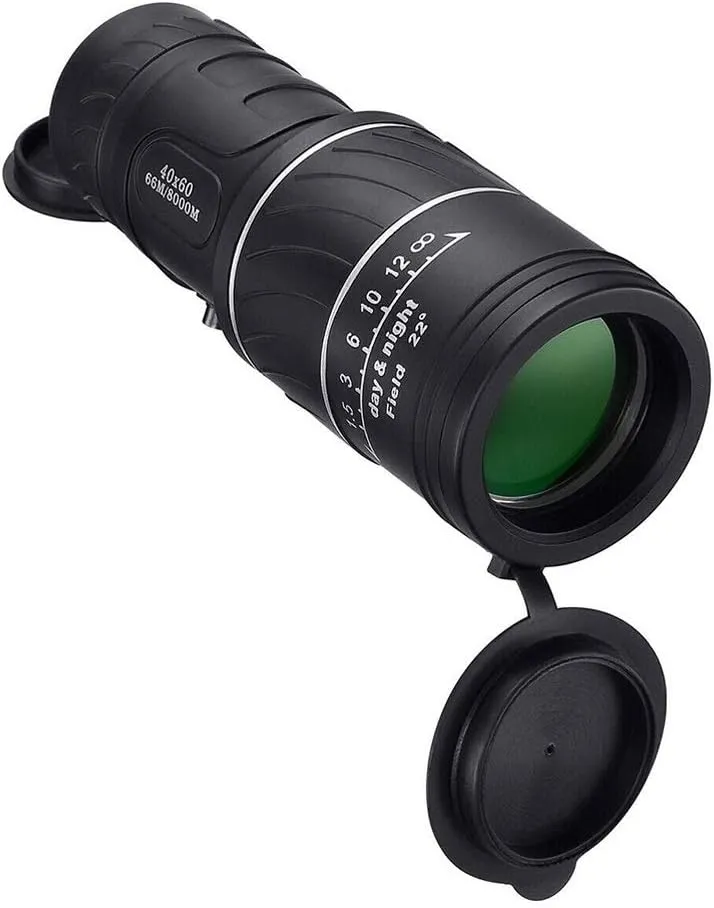 Spacmirrors Portable Telescope 40x60 Military HD Professional Monocular Zoom Binoculars Night Hunting Optic Scope Big Vision Telescopio