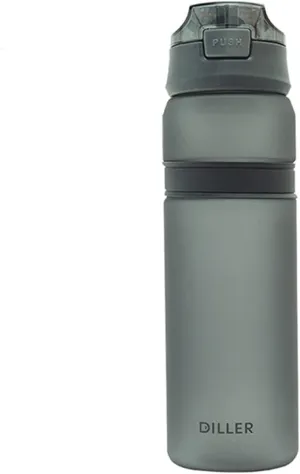 Sports Cup 6-Color Portable Water Bottle with Straws, Outdoor Sports and Fitness Drinking Bottles, Durable Plastic Bottles