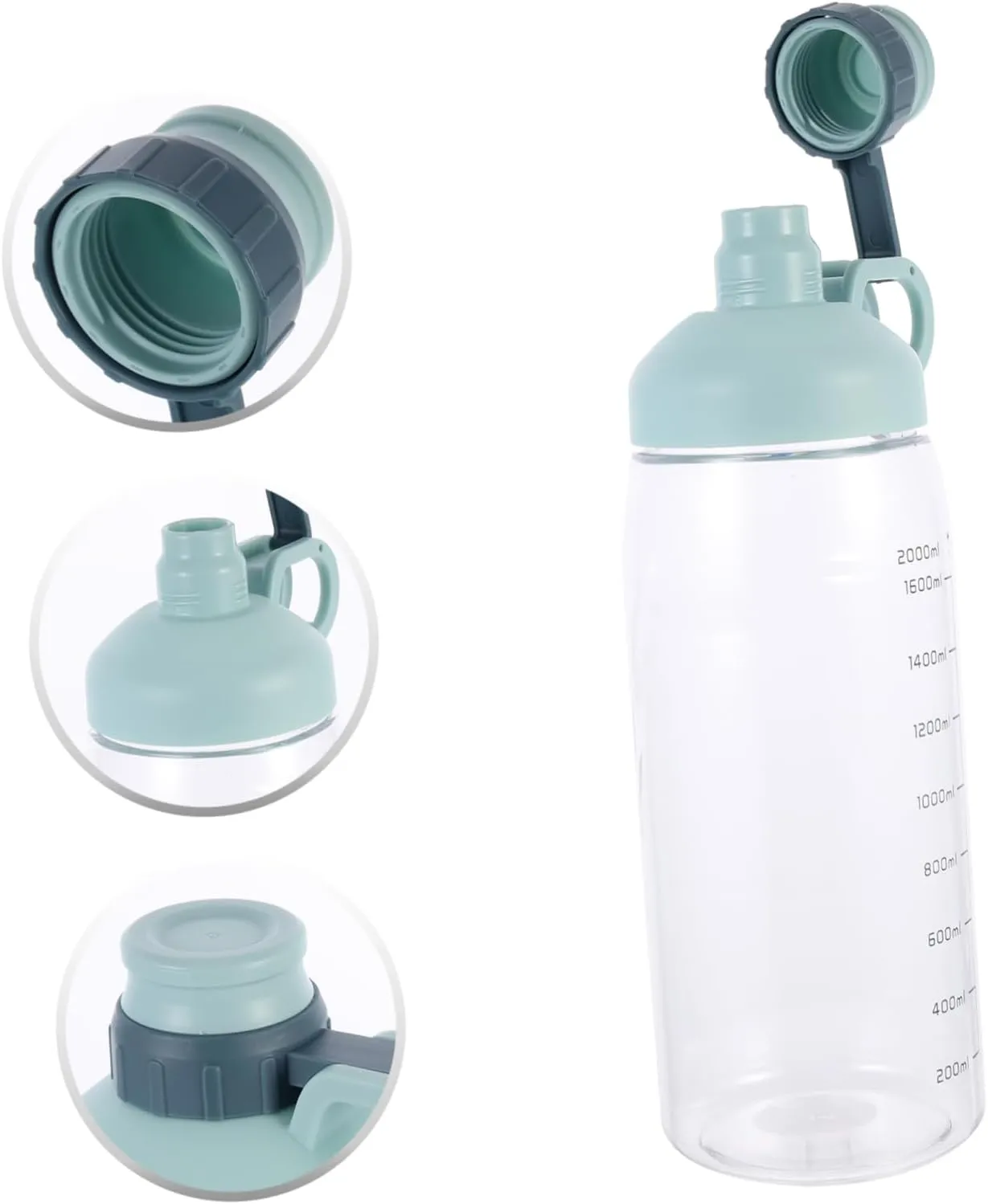 Sports Water Kettle Large Capacity Water Bottle Durable Plastic for Fitness