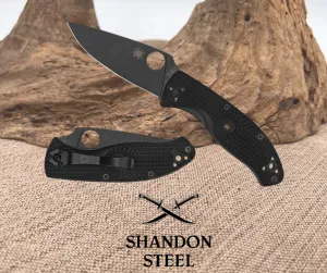 Spyderco Tenacious® Lightweight Black Blade C122PSBBK