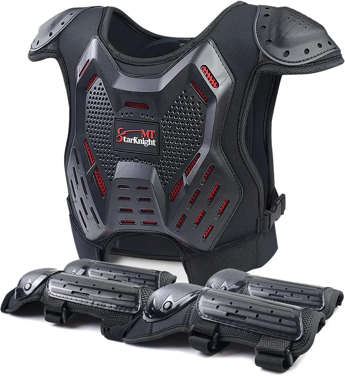 StarknightMT Kids Dirt Bike Gear - Youth Motorcycle Riding Protective Gear Motocross Armor Suit Chest Protector for Boys Girls Mountain Biking Cycling