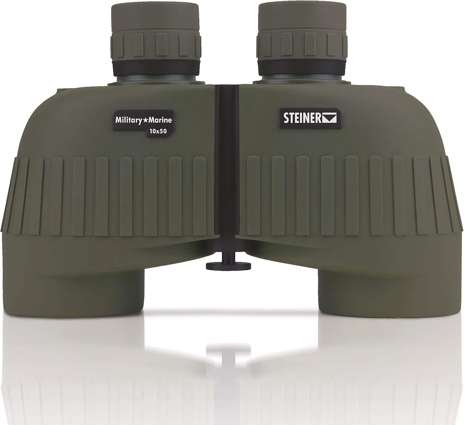 Steiner Military-Marine Series Binoculars, Lightweight Tactical Precision Optics for Any Situation, Waterproof, Green, 10x50