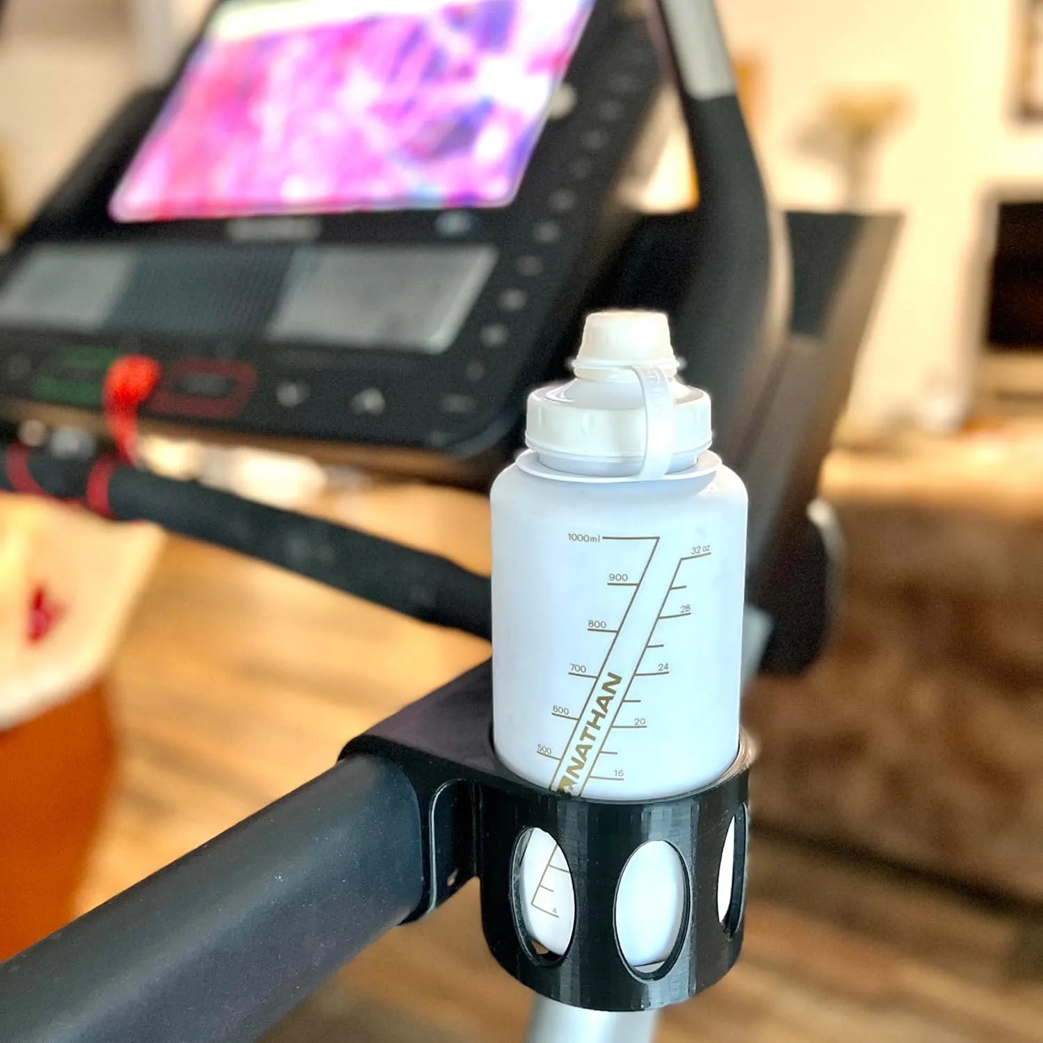 Sturdy Bottle Holder for Nordictrack X32i, X22i, X15, X11 Treadmill. Phone Holder, Hydration (32oz)