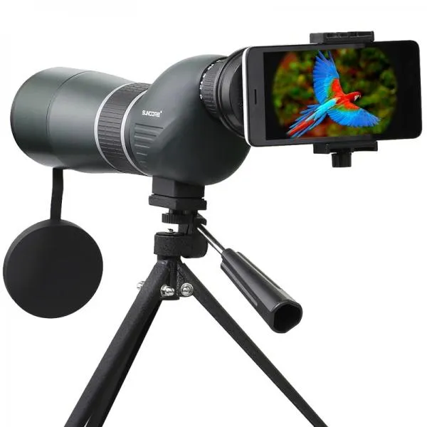 SUNCORE IPRee 15-45X60S Monocular Telescope HD Optic Zoom Lens Bird Watching High Definition View Eyepiece Black