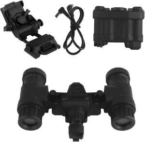 Tactical Airsoft Hunting AN/PVS31 Dummy Night Vision Goggles Model with Mount, No Function Night Vision Binoculars & Goggles for Tactical Helmet NVG Mount, Cosplay Prop
