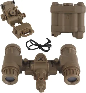 Tactical Airsoft Hunting Dummy AN/PVS31 Night Vision Goggles with Helmet Mount, No Function Binoculars Night Vision NVG Model Cosplay Prop