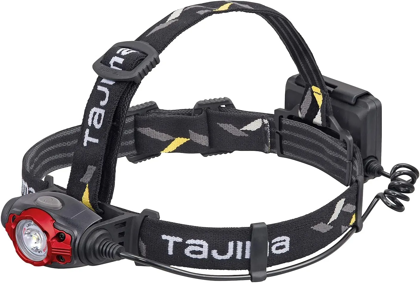 Tajima Grati-Lite Headlamp - 500 Lumen Extenal Battery LED Headlight with 3 Brightness Modes & Helmet Clips Included - LE-F501D
