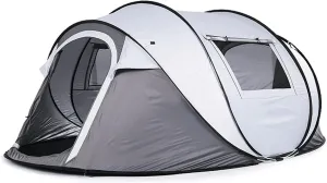 Tent Automatic Pop-Up Tents 3-4 Person ，Dome Waterproof Sun Shelter, Backpacking Tent with Removable Rainfly, Quick Set up for Camping Sun Shelter
