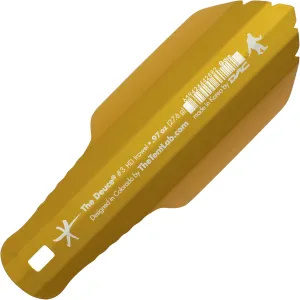 The Deuce Ultralight .6oz Backpacking potty Trowel gold
