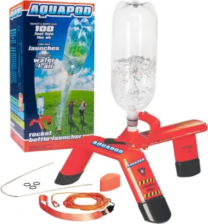 The Original Rocket Bottle Launcher Kit - Launches Soda Bottles 100 Ft Up in The Air - Fun Educational STEM Gift Idea for Kids & Teens - Great Science Toy & Outdoor Activity for Family
