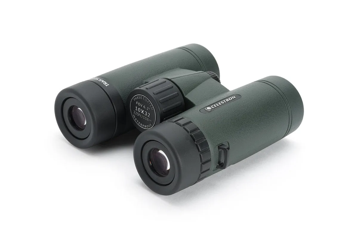 TrailSeeker 10x32mm Roof Binoculars (Green)