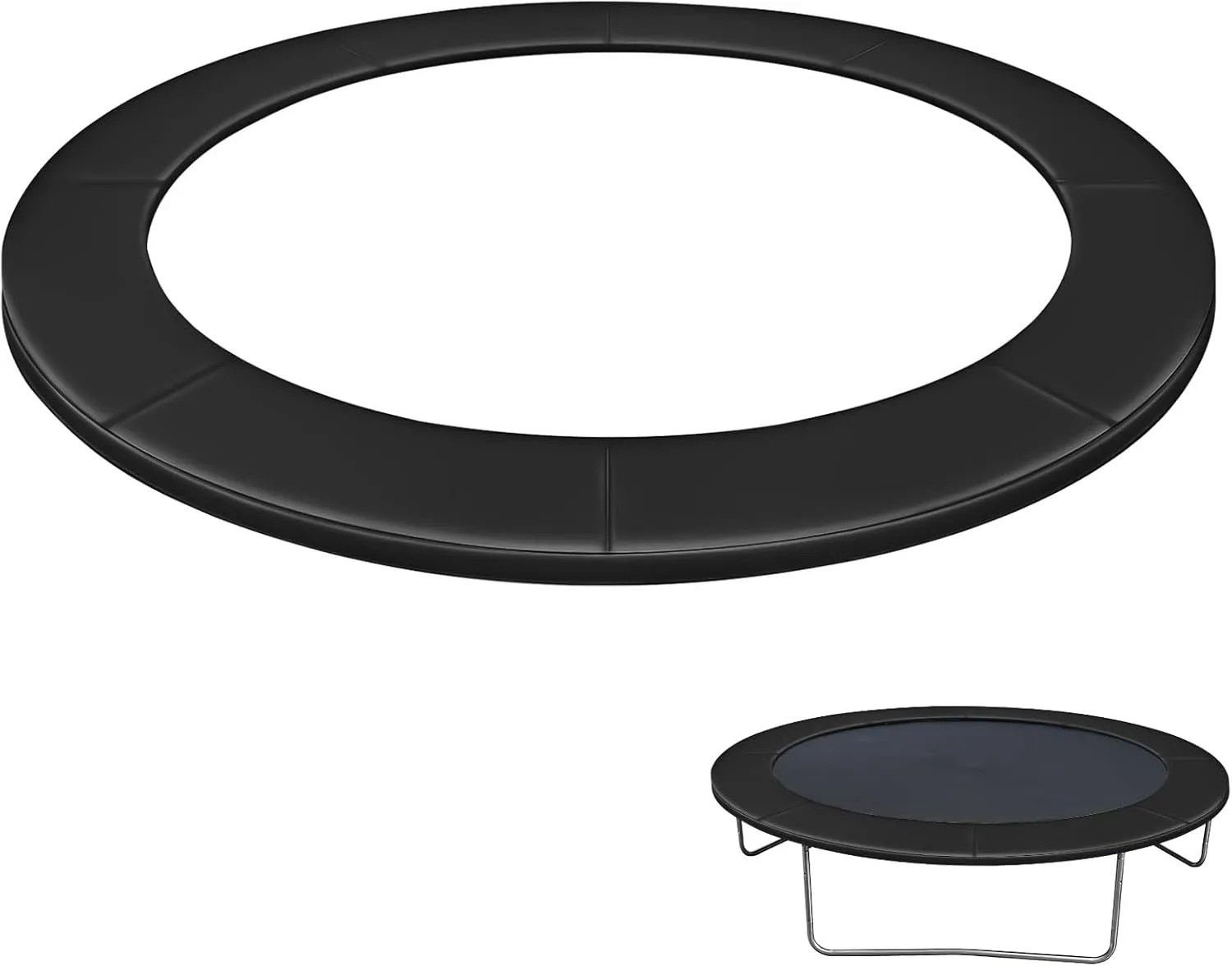 Trampoline Pad Replacement, UV Resistant & Waterproof, 10ft Trampoline Replacement Safety Pad, Frenulum Collision Avoidance Fence Perimeter, Waterproof Accessories Spring Cover
