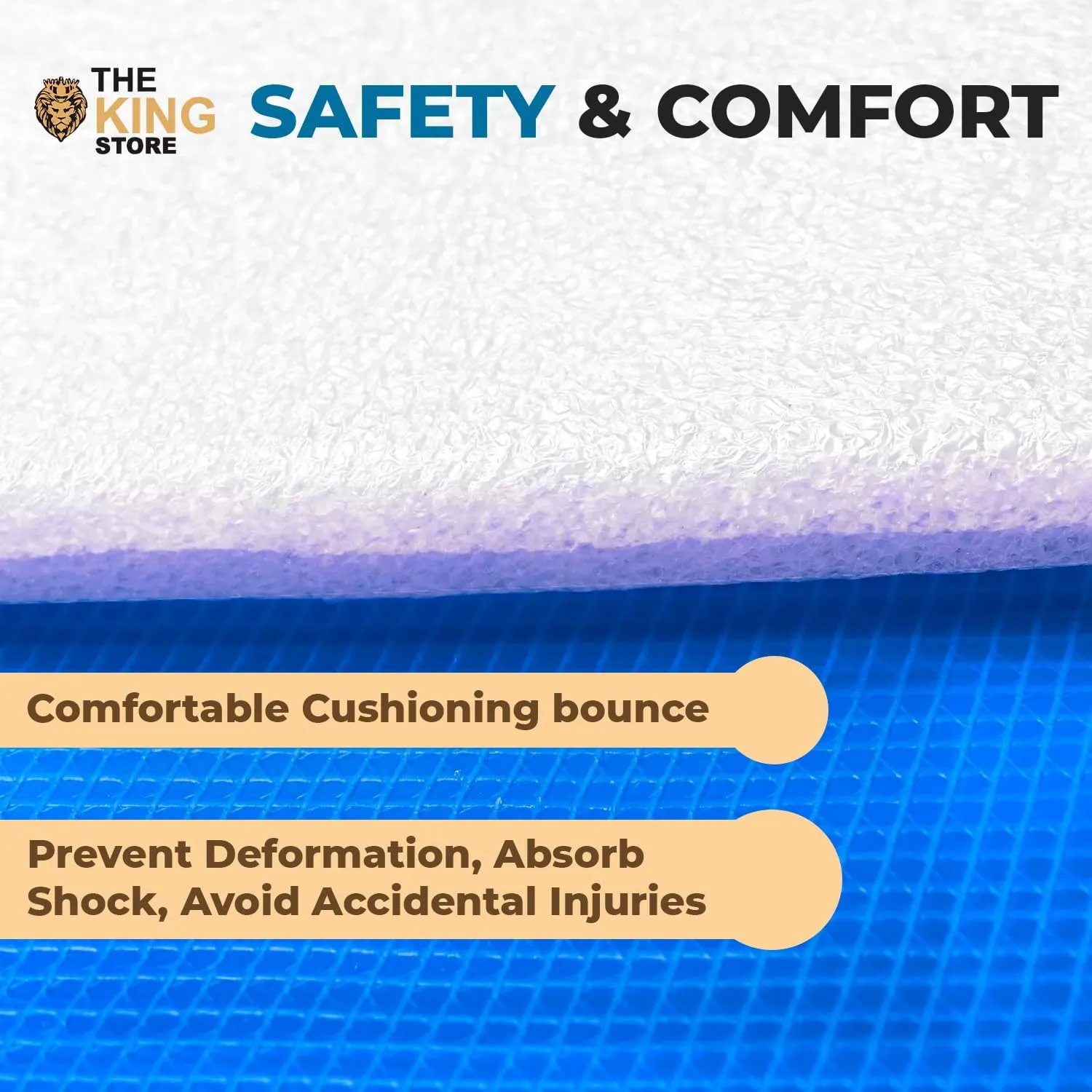 Trampoline Replacement Pad Safety Spring Cover 0.6in Thick PVC Foam Waterproof UV Resistant Universal Fit 10ft 12ft 14ft 15ft Foldable Tearproof Cushioned Shock Absorbing Easy to Install Weatherproof