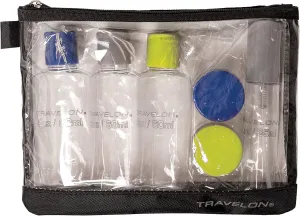 Travelon 1 Quart Zip Top Bag with Bottles, Clear, One Size