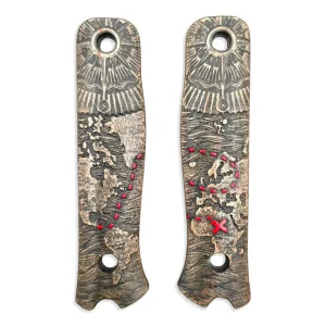 Treasure Map Scales - Compatible with Fällkniven S1X Knife by Svechnikov Workshop
