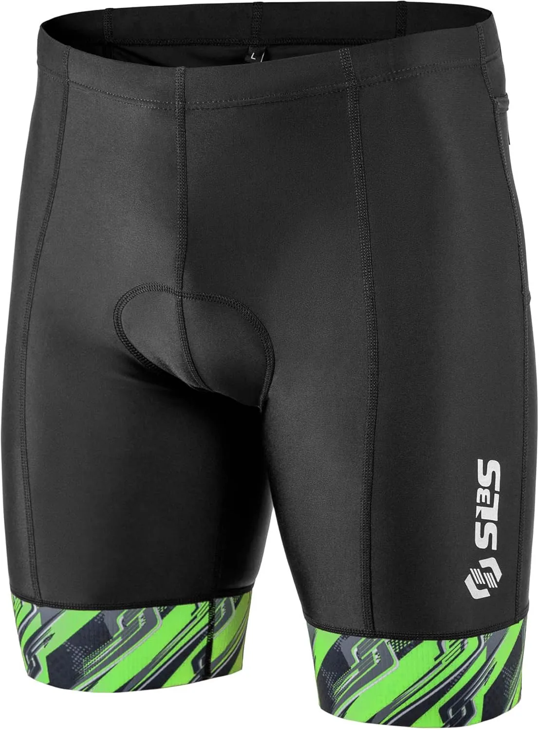 Triathlon Shorts Mens - Padded Tri Shorts Mens – Swim, Bike, Run – Duathlon or Triathlon with Pocket