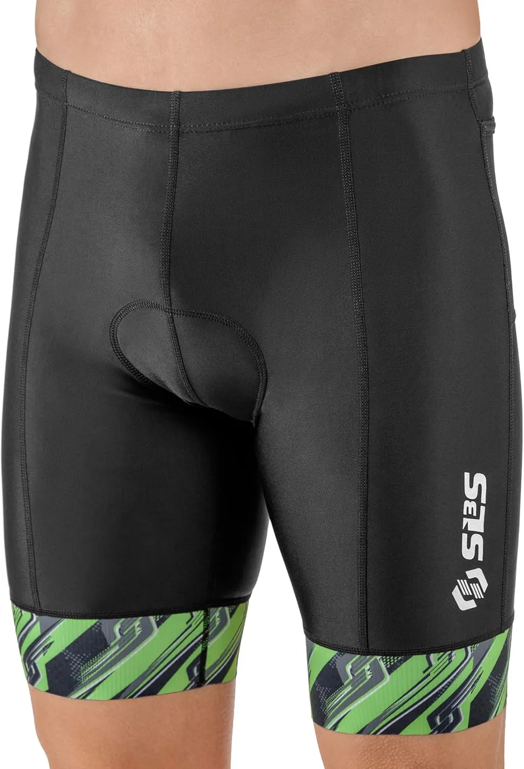Triathlon Shorts Mens - Padded Tri Shorts Mens – Swim, Bike, Run – Duathlon or Triathlon with Pocket