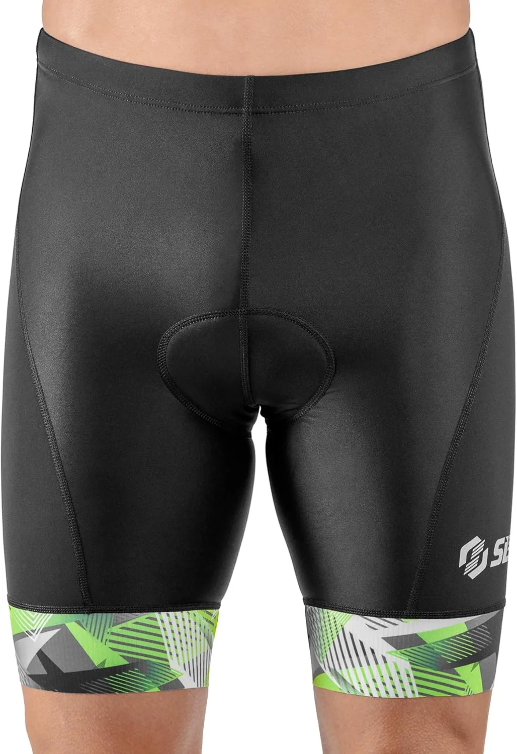 Triathlon Shorts - Men's Padded Tri Shorts with 2 Pockets, Medium Compression