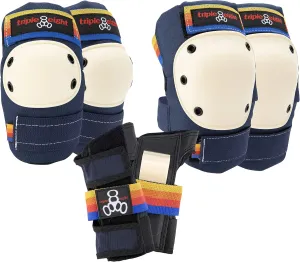 Triple Eight Saver Series 3-Pack Pad Set– Ideal for Skateboarding, in-line Skating, Roller Skating, and Biking