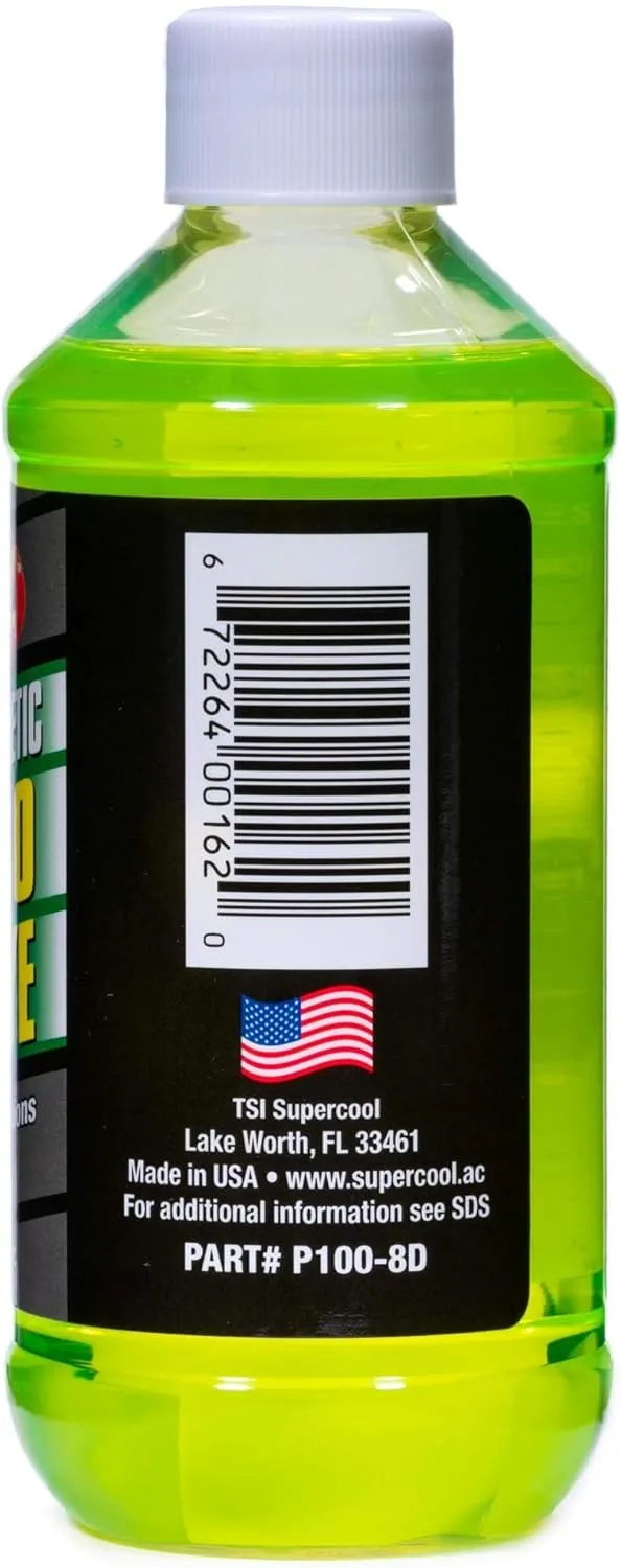 TSI Supercool P100-8D PAG 100-Viscosity Plus U/V Dye Oil - 8 oz , Silver