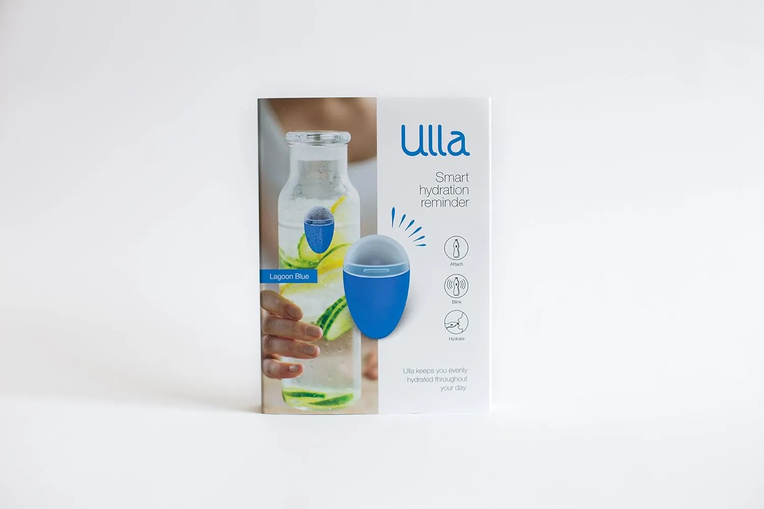 ULLA Smart Hydration Reminder to Drink More Water Bottles - Fit Most Bottles - Light Up Technology Tracks When You Hydrate