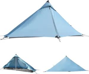 Ultralight Tent, Easy Setup, 1-2 Person Waterproof and Portable Tent for Camping Hiking Outdoor Climbing