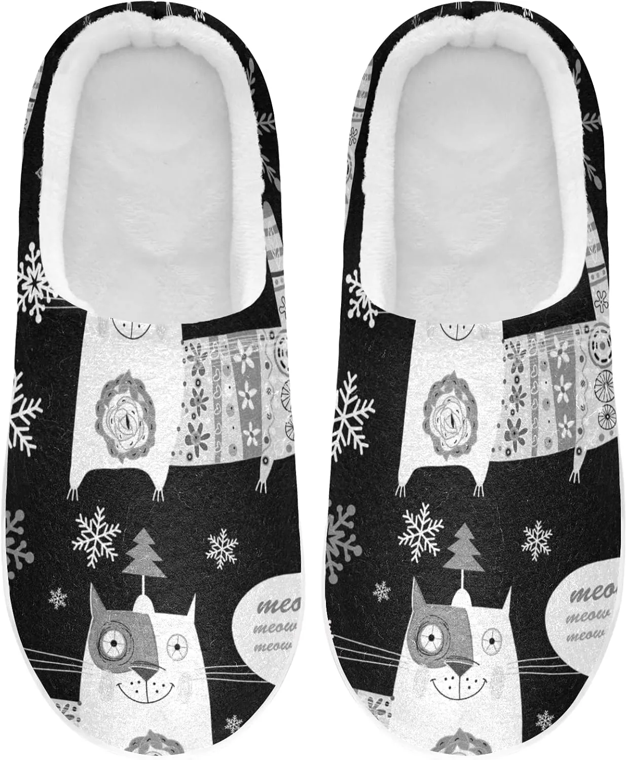 Unisex Memory Foam Warm Slippers Comfort Soft Casual Shoes for Indoor Outdoor S-XXXL