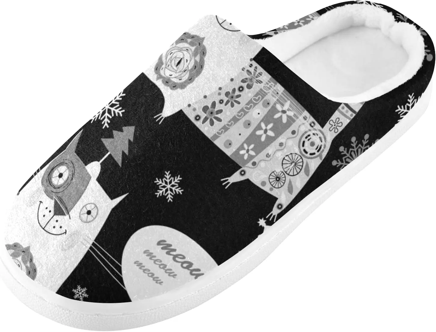 Unisex Memory Foam Warm Slippers Comfort Soft Casual Shoes for Indoor Outdoor S-XXXL