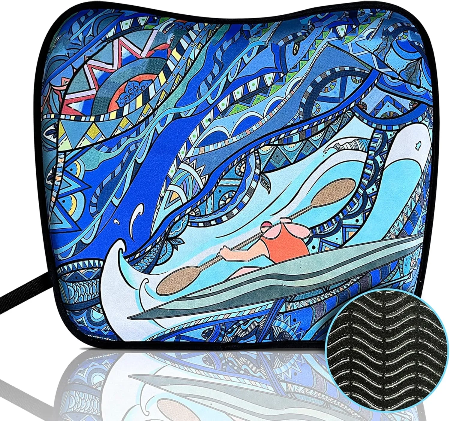 Universal Kayak Seat Cushion | Kayaking Man Design Kayak Seat Pad Fit for Kayak, Canoe and Boat | Essential Women Kayak Accessories