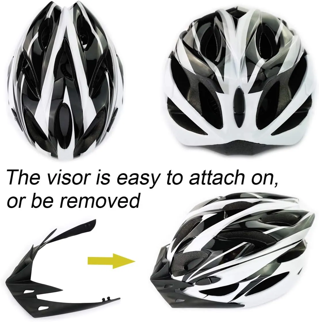 UPANBIKE Adult Bike Helmet - One-Piece Adjustable Safety Protection for Mountain & Road Bikes