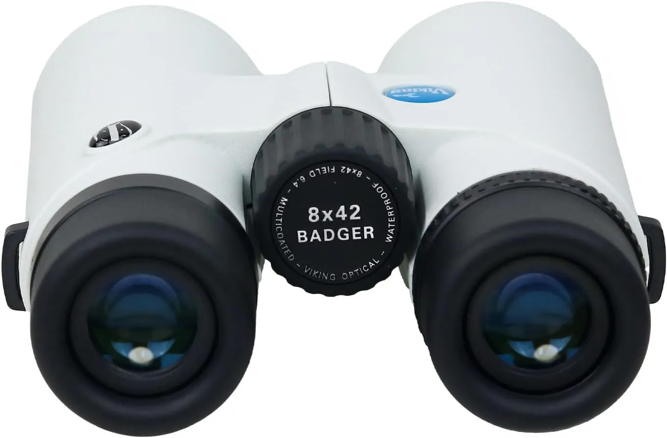 Viking 8x42 Badger White Binoculars