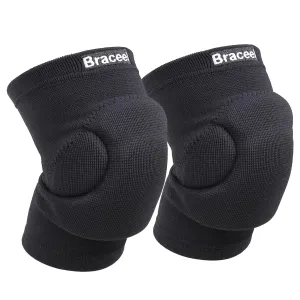 Volleyball Knee Pads (Upgraded High Shock Absorbing Pad) for Women & Men, Youth, Girls & Boys, Black Knee Pads Must Have Volleyball Gear (Small, Black)