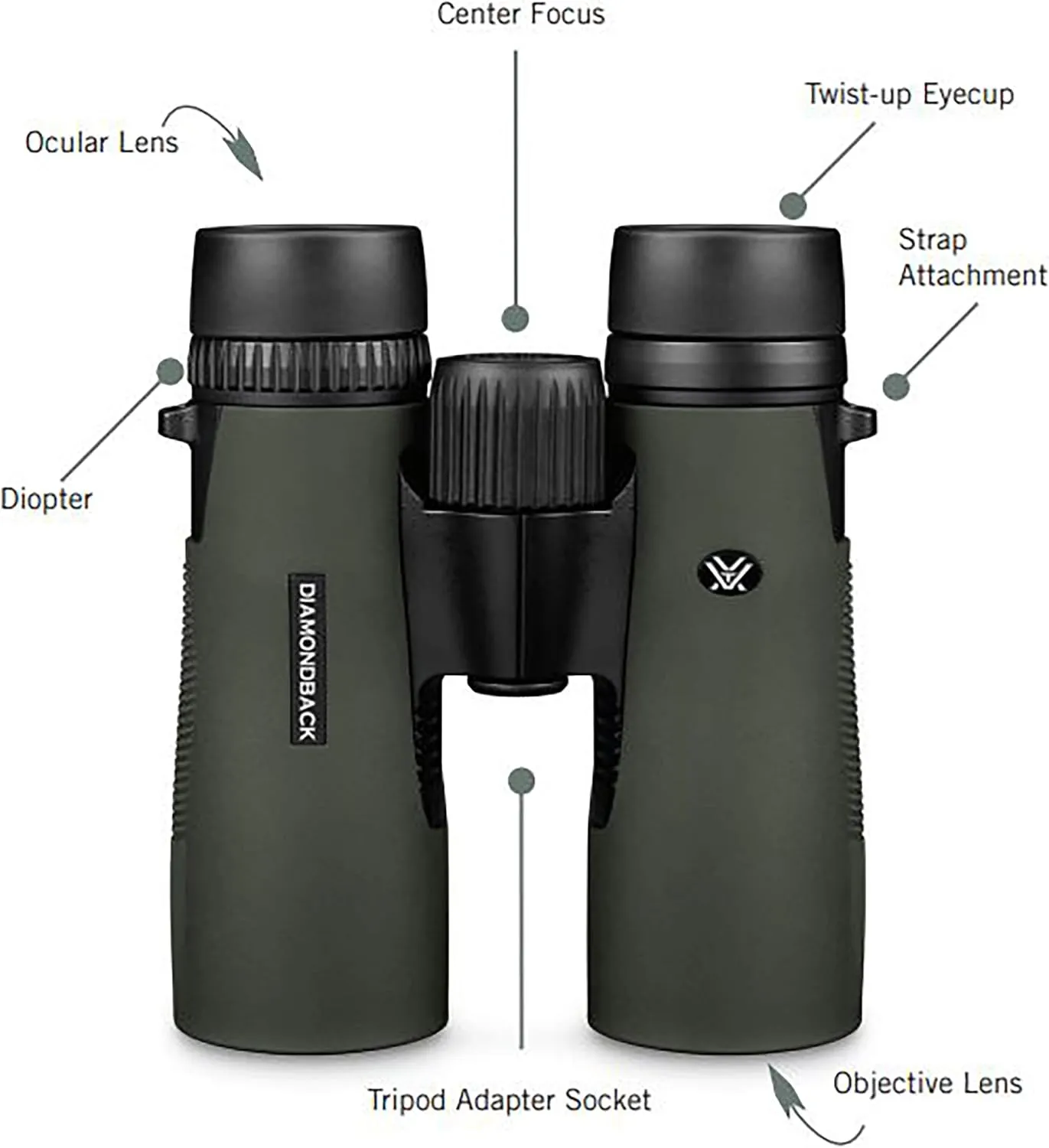 Vortex Optics Diamondback Roof Prism Binoculars 10x42