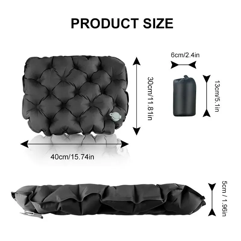 WEST TUNE Inflatable Sitting Pad Ultralight Seat Cushion for Camping and Hiking